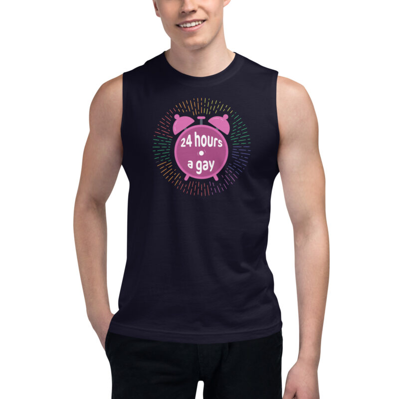 24 Hours a Gay muscle shirt 2